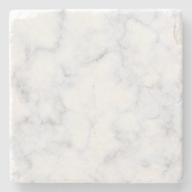 Posavasos De Piedra Mármol blanco (Anverso)