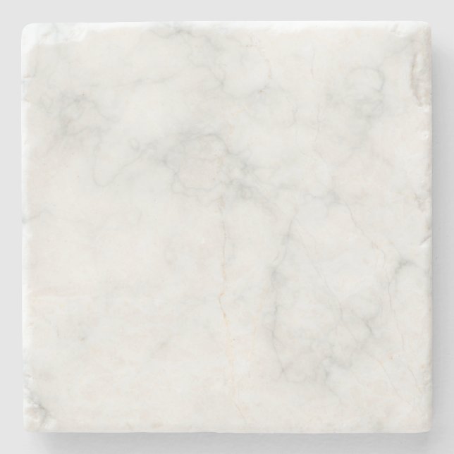 Posavasos De Piedra Mármol Blanco Moderno (Anverso)