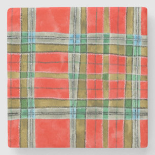 Posavasos de piedra mármol MAC BAIN TARTAN