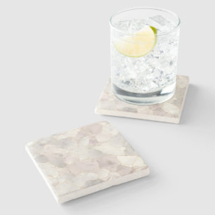 Posavasos De Piedra Mármol Rosa Gris Blanco Dorado