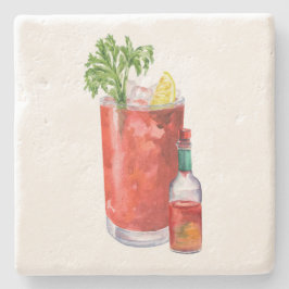 Posavasos De Piedra Mary Sangrienta y Salsa Picante