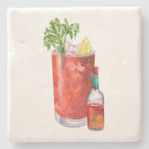 Posavasos De Piedra Mary Sangrienta y Salsa Picante