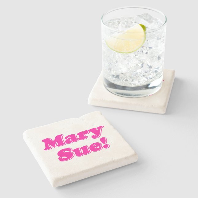 Posavasos De Piedra ¡Mary Sue! (Lateral)