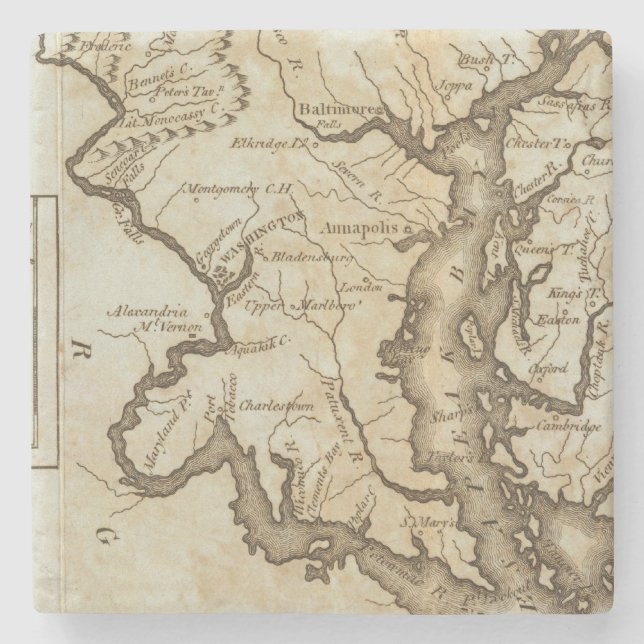 Posavasos De Piedra Maryland 4 (Anverso)