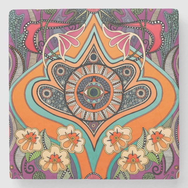 Posavasos De Piedra MASCOTA DE Lápida Púrpura MINNIE (Anverso)