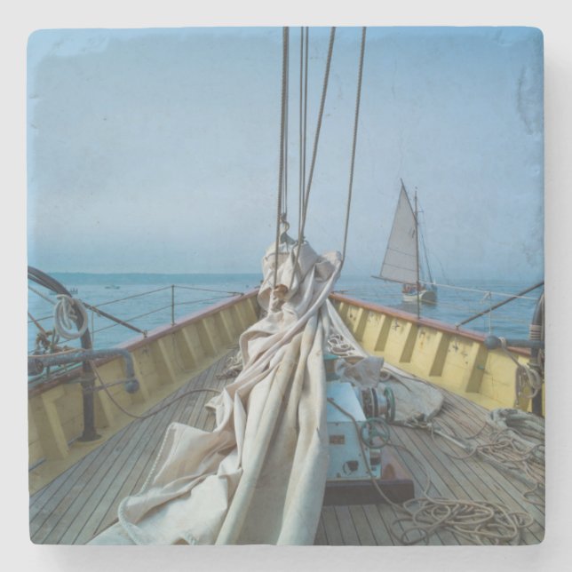 Posavasos De Piedra Massachusetts, Gloucester, Schooner Festival 3 (Anverso)