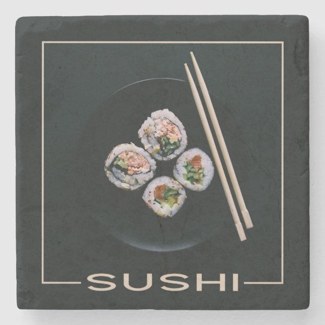 Posavasos De Piedra Máster de piedra de sushi (Anverso)