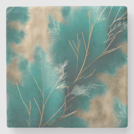 Posavasos De Piedra Máster verde azulado de mármol - Máster casero de