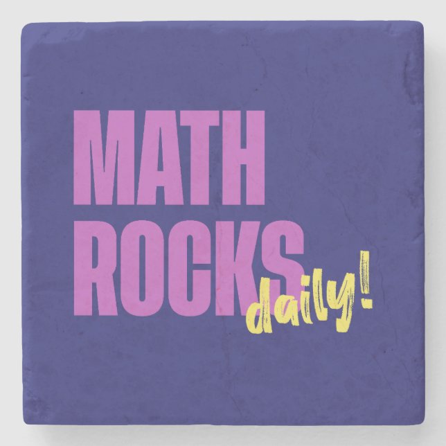 Posavasos De Piedra Math Rocks Daily Teacher (Anverso)
