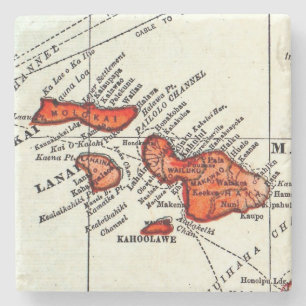 Posavasos De Piedra Maui, Lanai, piedra de las islas hawaianas de