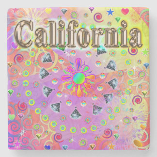 Posavasos De Piedra ME ENCANTA California Lucky Golden Coaster