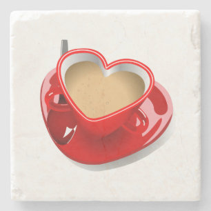 Posavasos De Piedra Me encanta la montaña rusa de mármol del té.