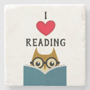 Posavasos De Piedra Me encanta leer
