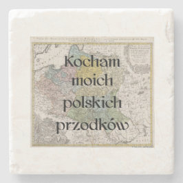 Posavasos De Piedra Me encantan mis antepasados polacos | Astilleros P