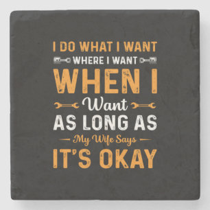 Posavasos De Piedra Mecánico Hago Lo Que Quiero