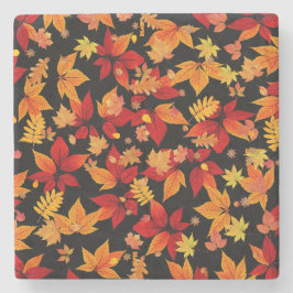 Posavasos De Piedra Medianoche de otoño