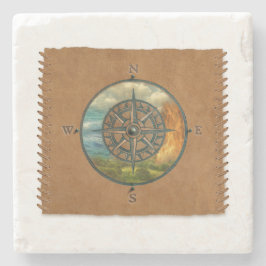 Posavasos De Piedra Medicine Wheel - Coaster