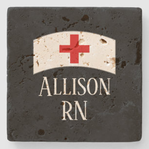 Posavasos De Piedra Médico del RN de la enfermera registradoa