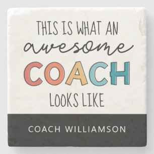 Posavasos De Piedra Mejor Entrenador Personalizado De La Historia   Im