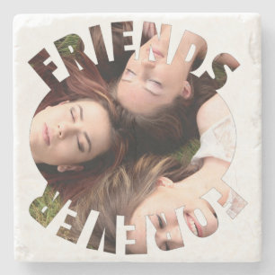 Posavasos De Piedra Mejor foto personalizada para siempre