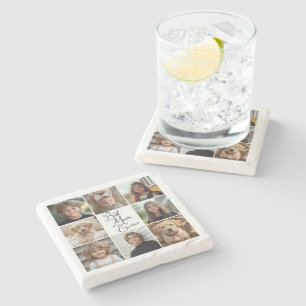 Posavasos De Piedra Mejor mamá del Collage de fotos 8