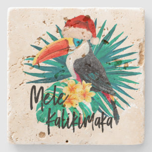 Posavasos De Piedra Mele Kalikimaka Aves tropicales de la selva