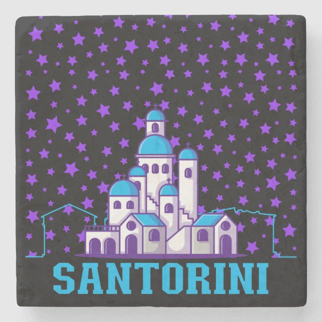 Posavasos De Piedra Memoria Santorini.b (Anverso)