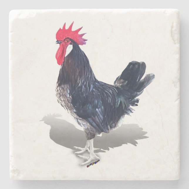 Posavasos De Piedra Menorca Rooster (Anverso)