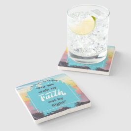 Posavasos De Piedra Mensaje de fe - 2 Corinthians 5-7 - Escaparate de