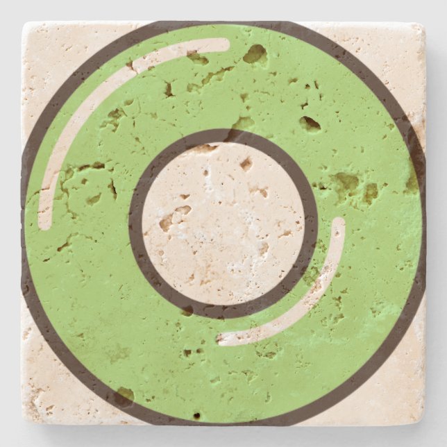 Posavasos De Piedra menta (Anverso)