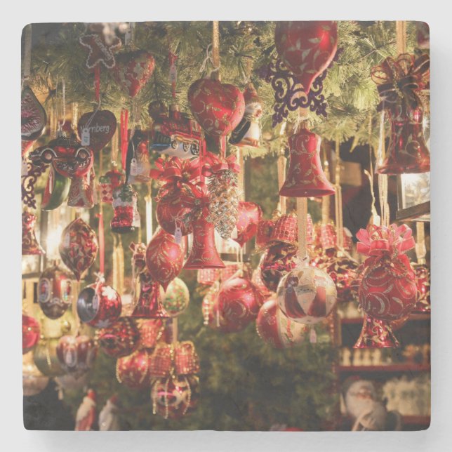 Posavasos De Piedra Mercado de navidades (Anverso)