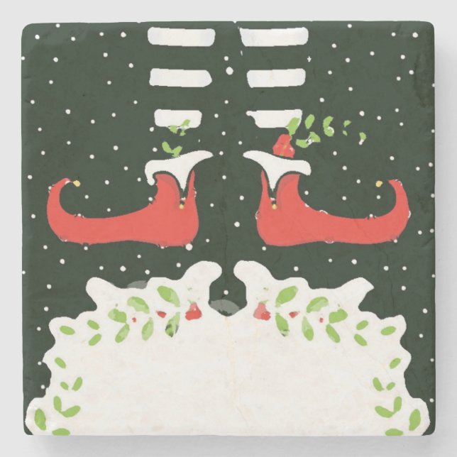 Posavasos De Piedra Merry Christmas coaster (Anverso)