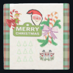 Posavasos De Piedra Merry Christmas Marble Stone Coaster Snowman<br><div class="desc">Navidades Monasterio de Piedra de Mármol Decoran a sus Navidades la cena con Navidades únicos de piedra de Mármol. Algo para todos,  Maria lurdis afonso,  https://www.zazzle.com/succeedinbeautybarb</div>