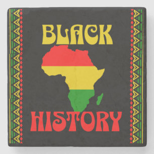 Posavasos De Piedra Mes de la Historia Negra, afroamericano