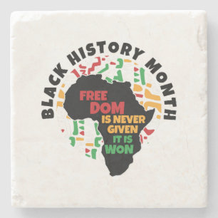 Posavasos De Piedra Mes de la Historia Negra La libertad nunca se da, 