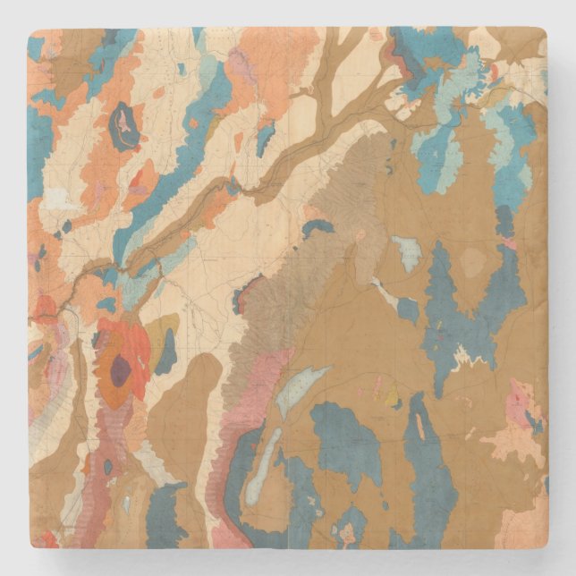 Posavasos De Piedra Meseta de Nevada geológica (Anverso)