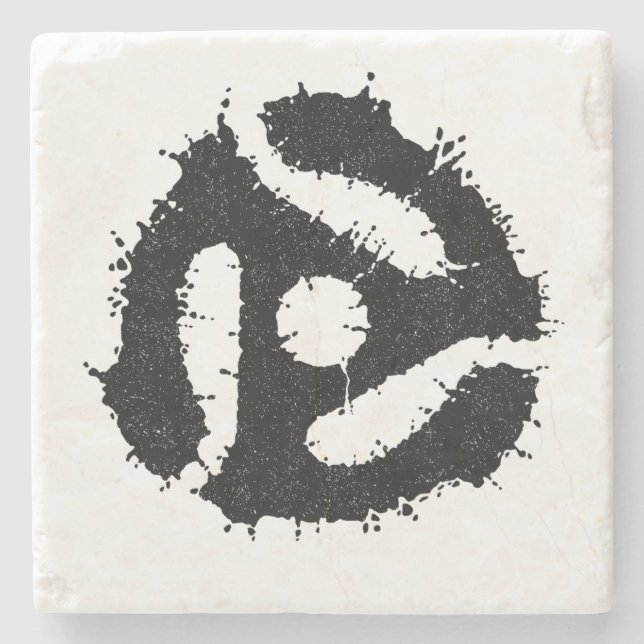 Posavasos De Piedra Messy B/W 45 Insertar (Anverso)