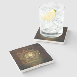 Posavasos De Piedra Meta de año nuevo con tema steampunk de SlipperyJo