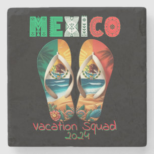 Posavasos De Piedra México Flip Flop Vacation Tropical Getaway Design