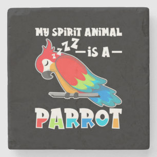 Posavasos De Piedra Mi Animal Espiritual Es Un Loro