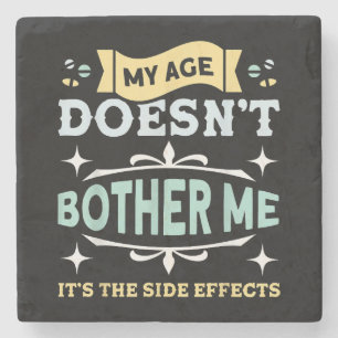 Posavasos De Piedra Mi edad no me molesta la sarcástica gente mayor
