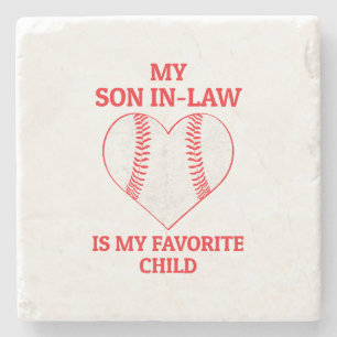 Posavasos De Piedra Mi Hijo De Derecho Es Mi Hijo Favorito - Ventilado