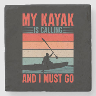 Posavasos De Piedra Mi Kayak está llamando y debo irme