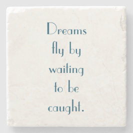 Posavasos De Piedra Mi práctico de costa ideal del mármol de la cita