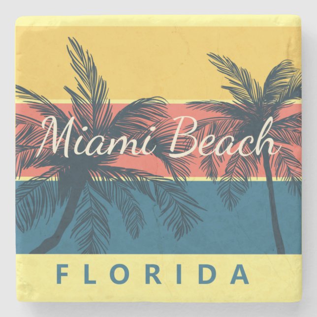 Posavasos De Piedra miami beach florida  (Anverso)