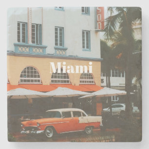Posavasos De Piedra Miami Ocean Drive Recuerdo de viaje