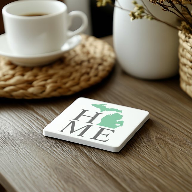 Posavasos De Piedra Michigan Casa de la Moneda Personalizado Verde Cor (Subido por el creador)