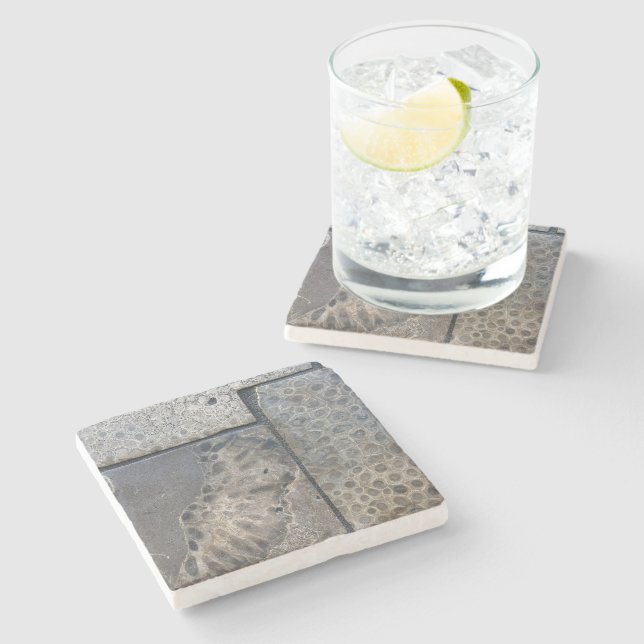Posavasos De Piedra Michigan Petoskey Stone Design (Lateral)