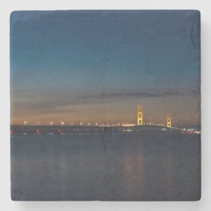 Posavasos De Piedra Mighty Mac por la Noche Pano