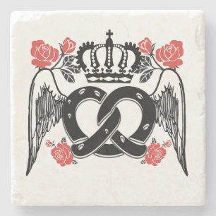 Posavasos De Piedra Mikitiez pretzel panadero reina rey
